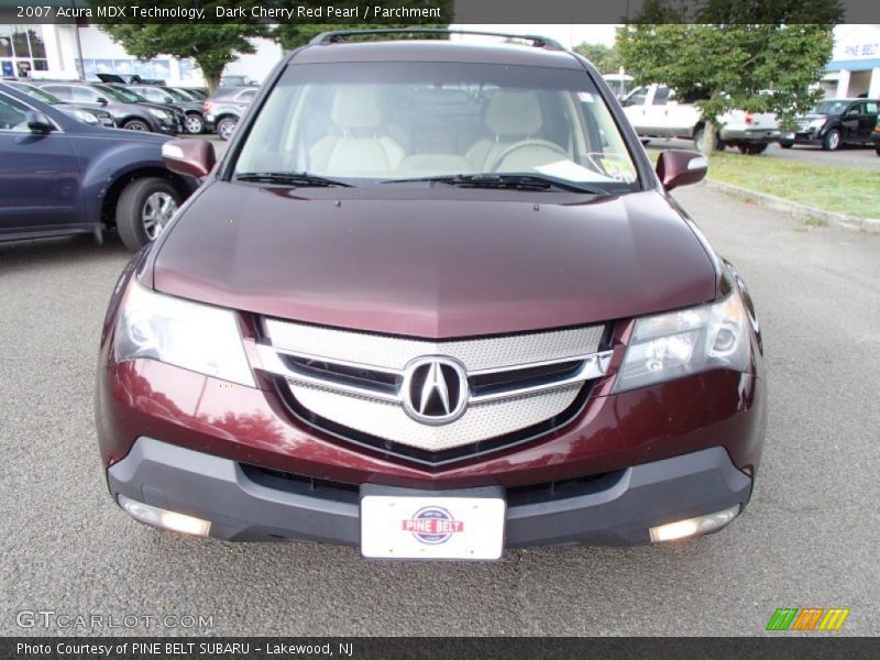Dark Cherry Red Pearl / Parchment 2007 Acura MDX Technology