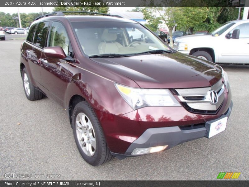 Dark Cherry Red Pearl / Parchment 2007 Acura MDX Technology