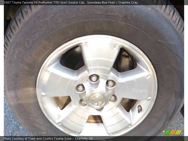 Speedway Blue Pearl / Graphite Gray 2007 Toyota Tacoma V6 PreRunner TRD Sport Double Cab