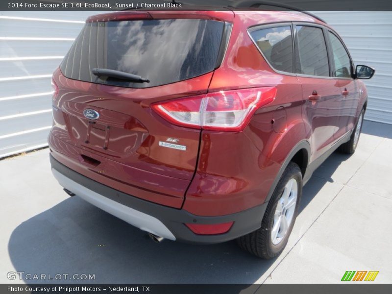 Sunset / Charcoal Black 2014 Ford Escape SE 1.6L EcoBoost