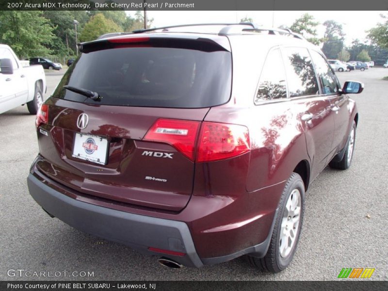 Dark Cherry Red Pearl / Parchment 2007 Acura MDX Technology