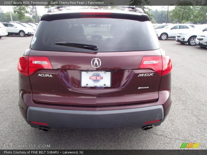 Dark Cherry Red Pearl / Parchment 2007 Acura MDX Technology