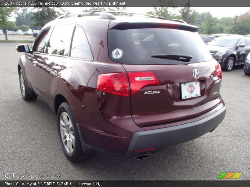 Dark Cherry Red Pearl / Parchment 2007 Acura MDX Technology