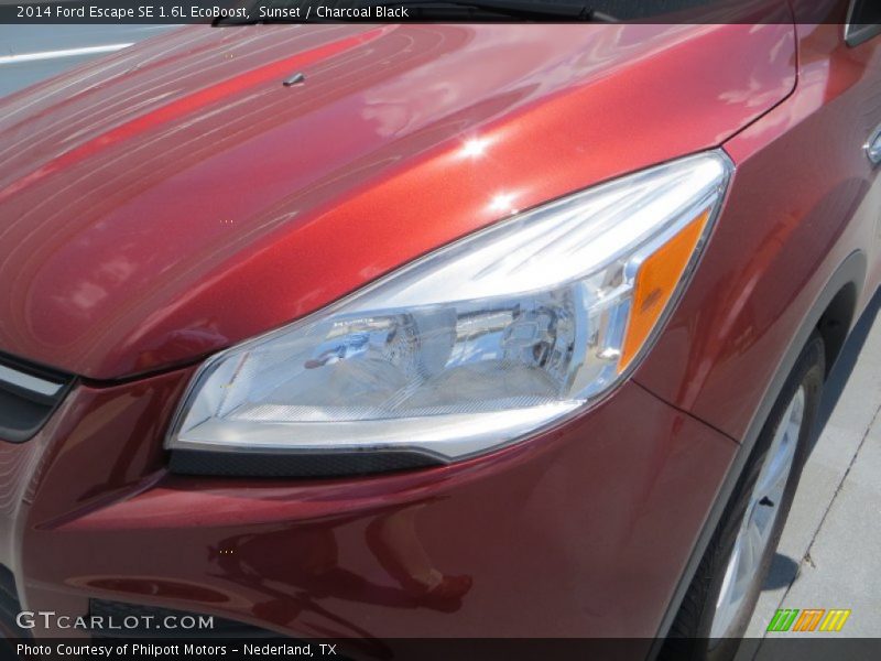 Sunset / Charcoal Black 2014 Ford Escape SE 1.6L EcoBoost