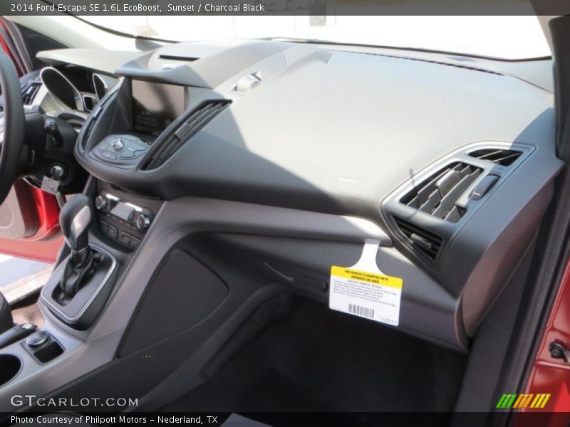 Sunset / Charcoal Black 2014 Ford Escape SE 1.6L EcoBoost