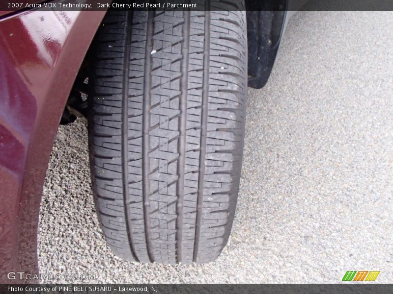 Dark Cherry Red Pearl / Parchment 2007 Acura MDX Technology