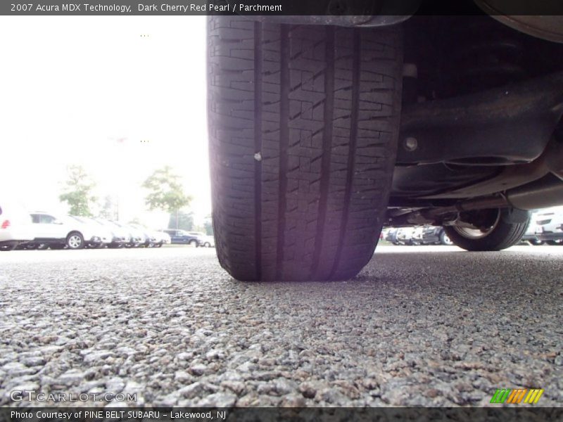 Dark Cherry Red Pearl / Parchment 2007 Acura MDX Technology