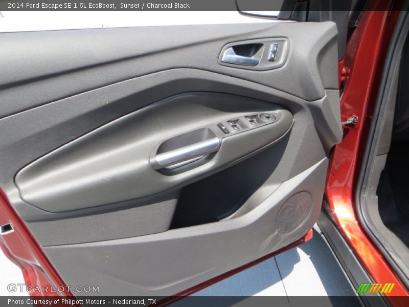 Sunset / Charcoal Black 2014 Ford Escape SE 1.6L EcoBoost