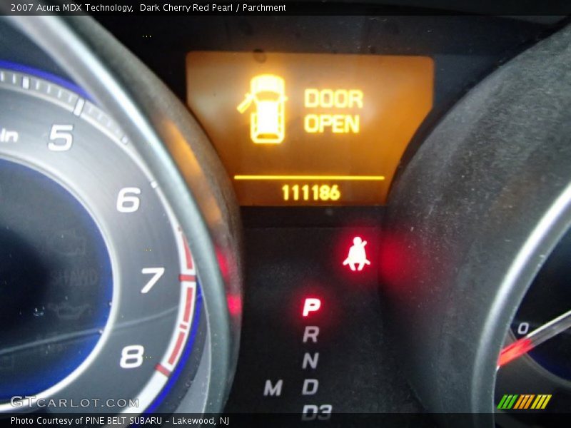 Dark Cherry Red Pearl / Parchment 2007 Acura MDX Technology