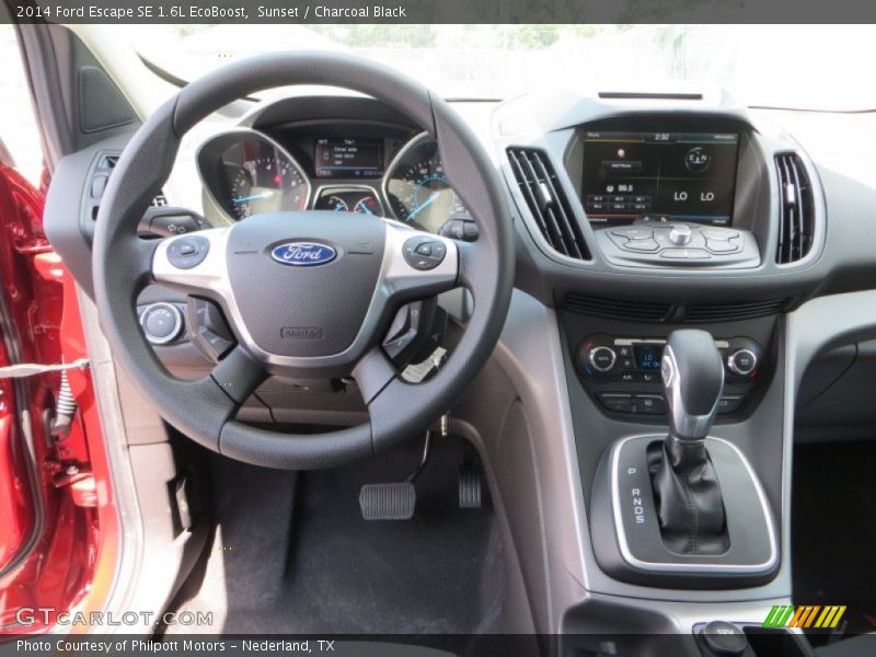 Sunset / Charcoal Black 2014 Ford Escape SE 1.6L EcoBoost