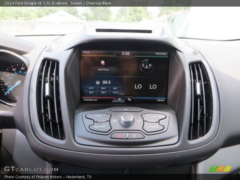 Sunset / Charcoal Black 2014 Ford Escape SE 1.6L EcoBoost