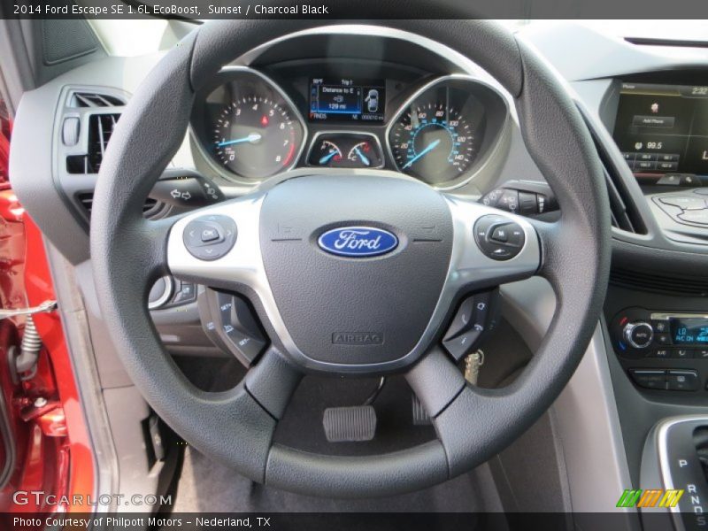 Sunset / Charcoal Black 2014 Ford Escape SE 1.6L EcoBoost