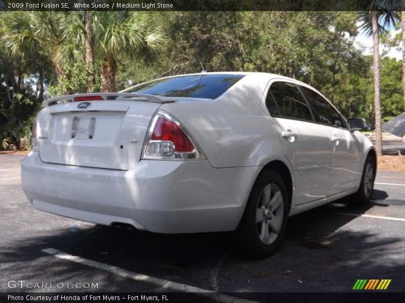 White Suede / Medium Light Stone 2009 Ford Fusion SE