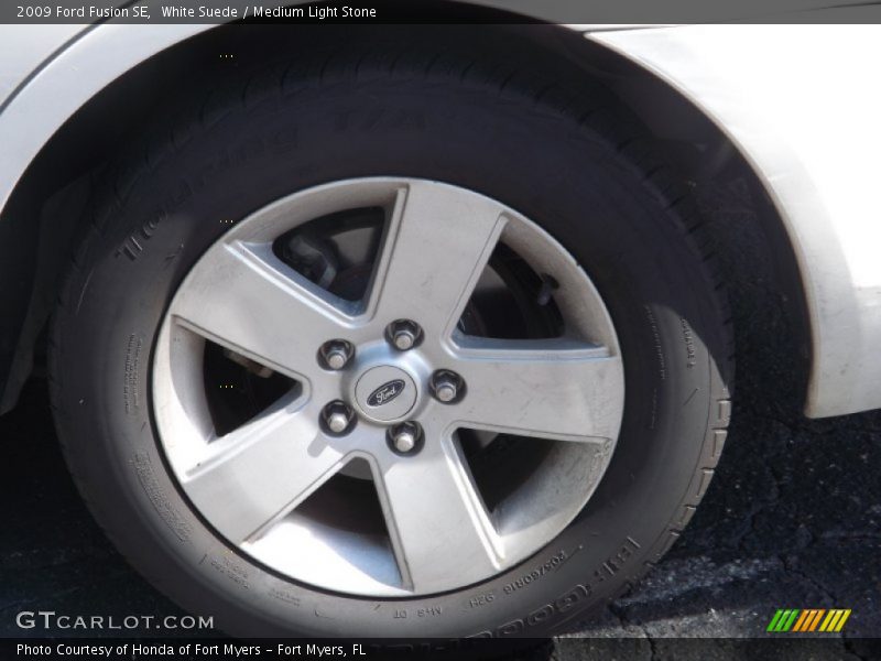 White Suede / Medium Light Stone 2009 Ford Fusion SE