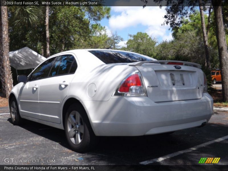 White Suede / Medium Light Stone 2009 Ford Fusion SE