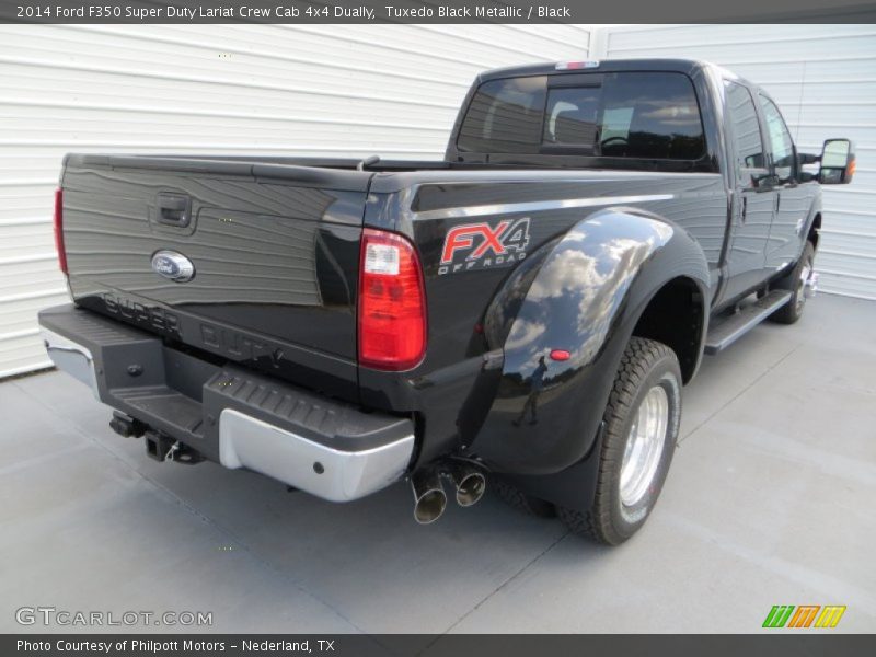 Tuxedo Black Metallic / Black 2014 Ford F350 Super Duty Lariat Crew Cab 4x4 Dually