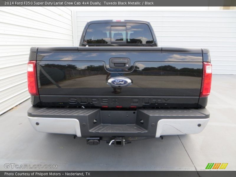 Tuxedo Black Metallic / Black 2014 Ford F350 Super Duty Lariat Crew Cab 4x4 Dually