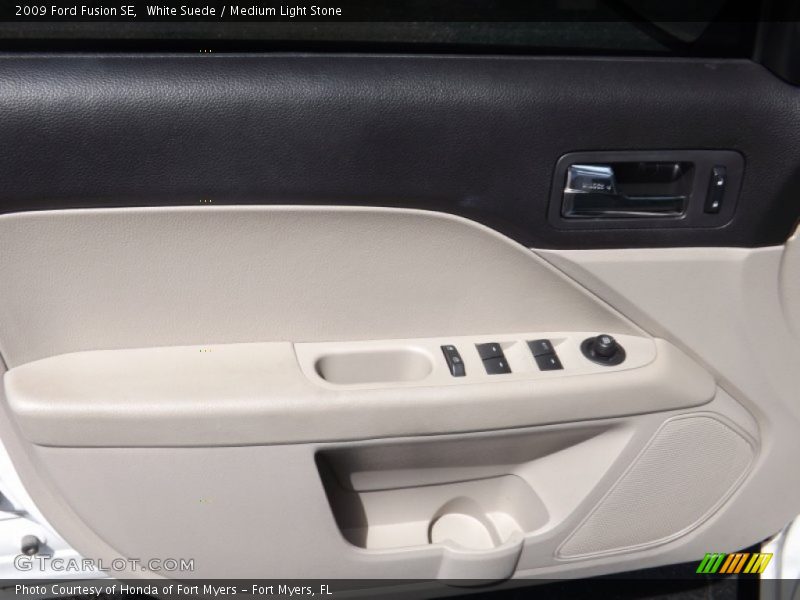 White Suede / Medium Light Stone 2009 Ford Fusion SE