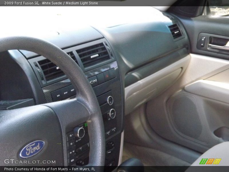 White Suede / Medium Light Stone 2009 Ford Fusion SE