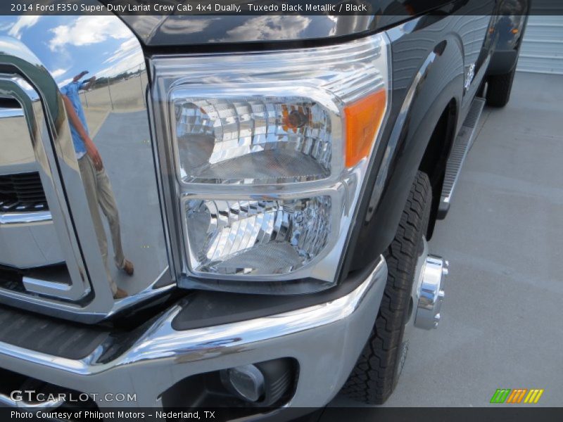 Tuxedo Black Metallic / Black 2014 Ford F350 Super Duty Lariat Crew Cab 4x4 Dually