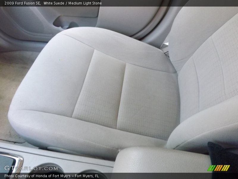 White Suede / Medium Light Stone 2009 Ford Fusion SE