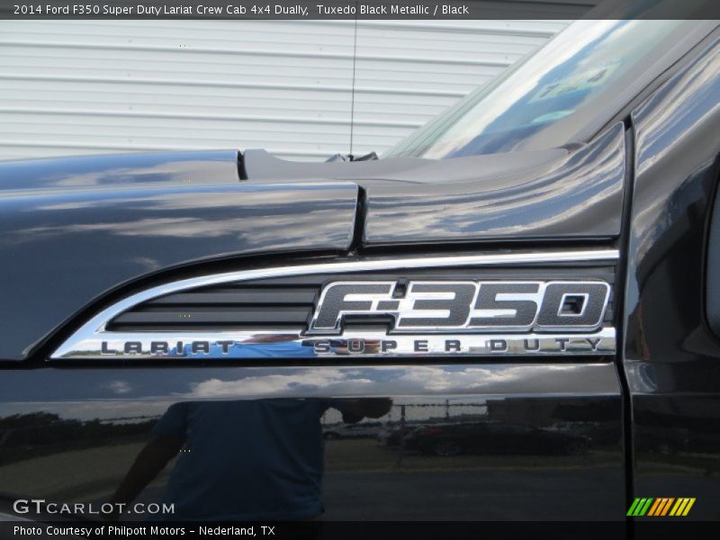Tuxedo Black Metallic / Black 2014 Ford F350 Super Duty Lariat Crew Cab 4x4 Dually