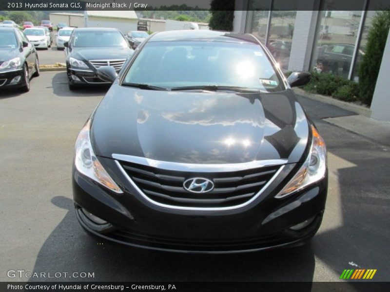 Midnight Black / Gray 2013 Hyundai Sonata GLS