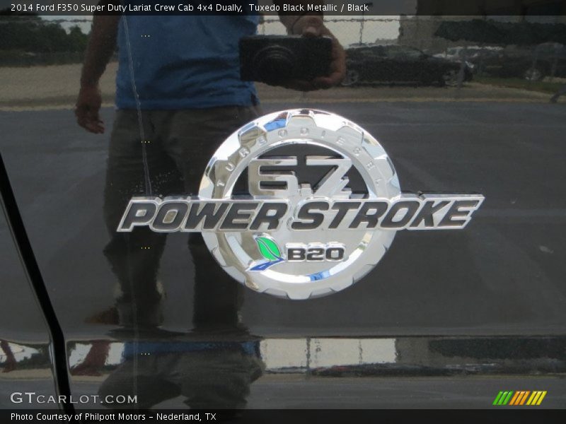 Tuxedo Black Metallic / Black 2014 Ford F350 Super Duty Lariat Crew Cab 4x4 Dually