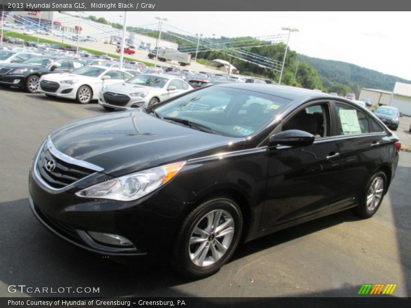 Midnight Black / Gray 2013 Hyundai Sonata GLS