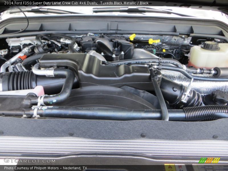 Tuxedo Black Metallic / Black 2014 Ford F350 Super Duty Lariat Crew Cab 4x4 Dually