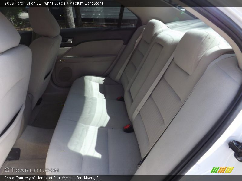 White Suede / Medium Light Stone 2009 Ford Fusion SE