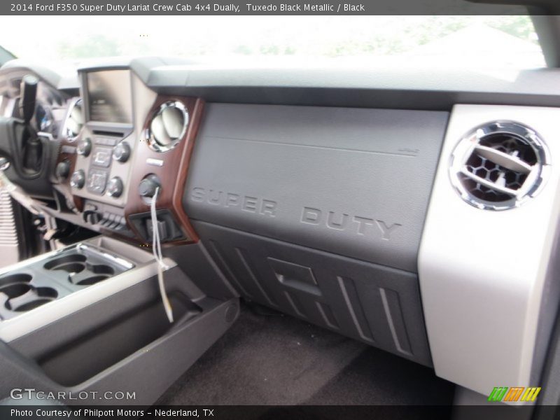 Tuxedo Black Metallic / Black 2014 Ford F350 Super Duty Lariat Crew Cab 4x4 Dually