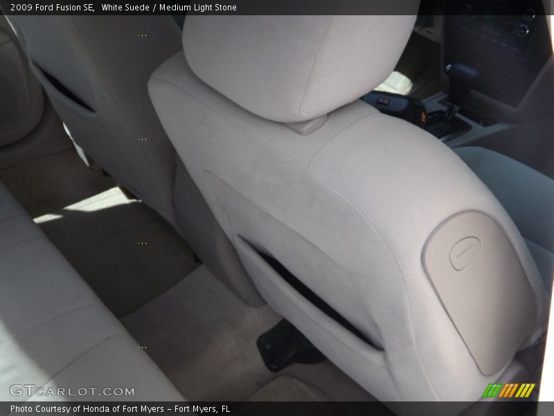 White Suede / Medium Light Stone 2009 Ford Fusion SE