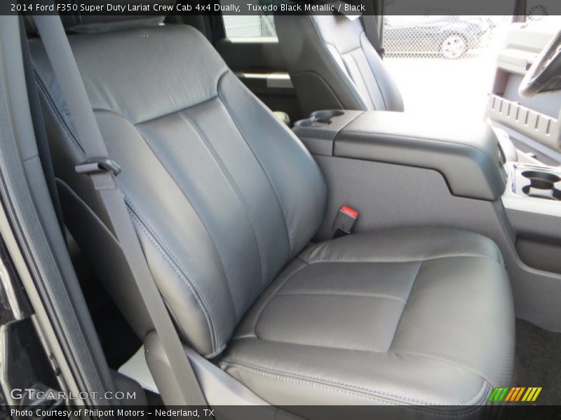 Tuxedo Black Metallic / Black 2014 Ford F350 Super Duty Lariat Crew Cab 4x4 Dually
