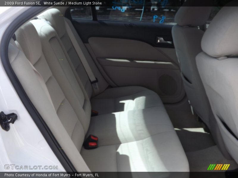 White Suede / Medium Light Stone 2009 Ford Fusion SE