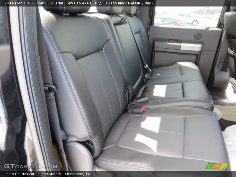 Tuxedo Black Metallic / Black 2014 Ford F350 Super Duty Lariat Crew Cab 4x4 Dually