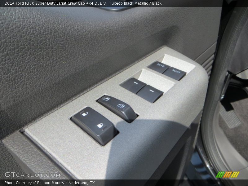 Tuxedo Black Metallic / Black 2014 Ford F350 Super Duty Lariat Crew Cab 4x4 Dually