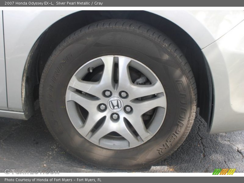 Silver Pearl Metallic / Gray 2007 Honda Odyssey EX-L