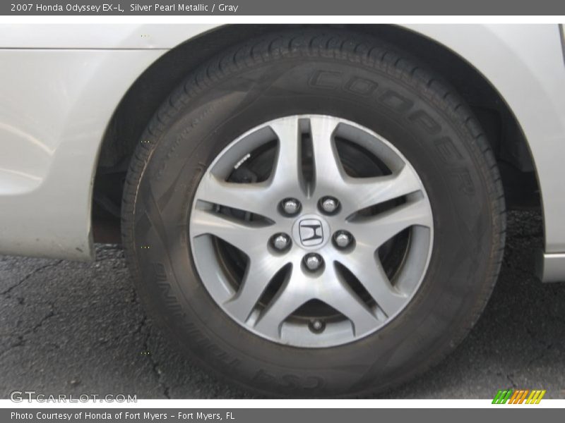 Silver Pearl Metallic / Gray 2007 Honda Odyssey EX-L