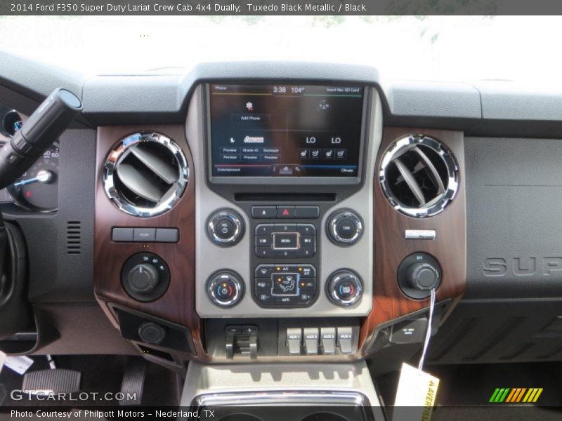 Tuxedo Black Metallic / Black 2014 Ford F350 Super Duty Lariat Crew Cab 4x4 Dually