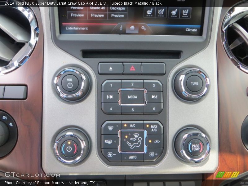 Tuxedo Black Metallic / Black 2014 Ford F350 Super Duty Lariat Crew Cab 4x4 Dually