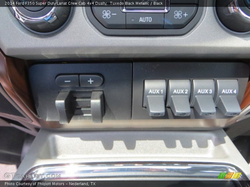 Tuxedo Black Metallic / Black 2014 Ford F350 Super Duty Lariat Crew Cab 4x4 Dually