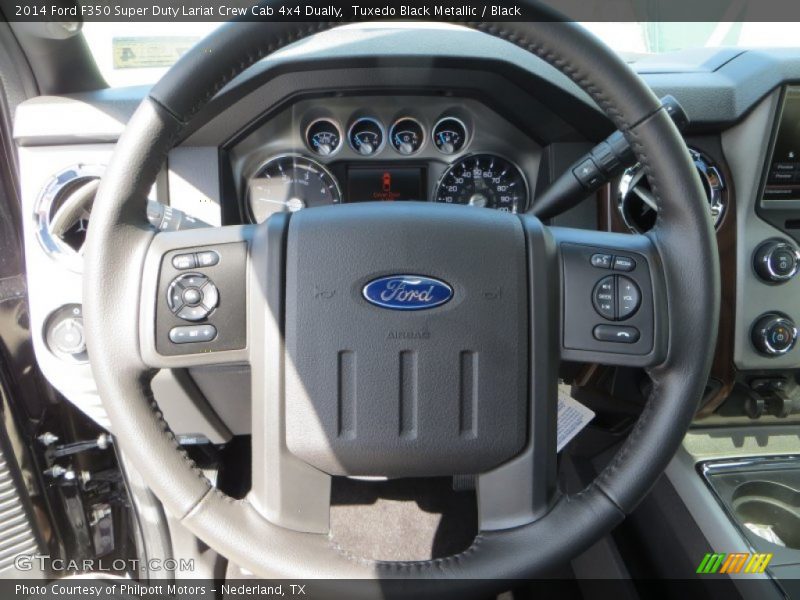 Tuxedo Black Metallic / Black 2014 Ford F350 Super Duty Lariat Crew Cab 4x4 Dually