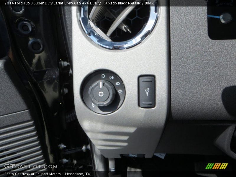 Tuxedo Black Metallic / Black 2014 Ford F350 Super Duty Lariat Crew Cab 4x4 Dually