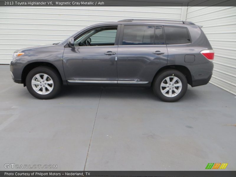 Magnetic Gray Metallic / Ash 2013 Toyota Highlander V6