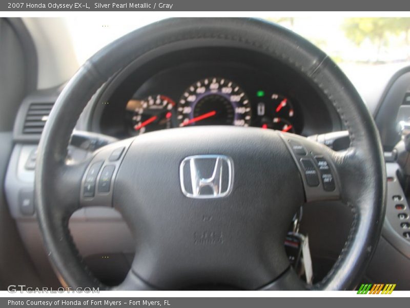 Silver Pearl Metallic / Gray 2007 Honda Odyssey EX-L