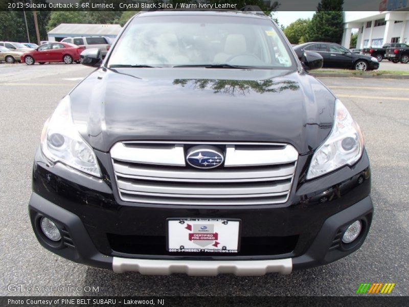 Crystal Black Silica / Warm Ivory Leather 2013 Subaru Outback 3.6R Limited