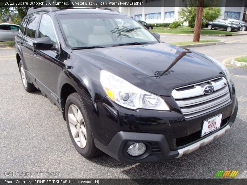 Crystal Black Silica / Warm Ivory Leather 2013 Subaru Outback 3.6R Limited