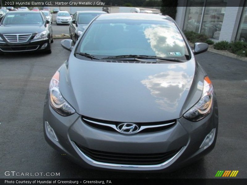 Harbor Gray Metallic / Gray 2013 Hyundai Elantra GLS