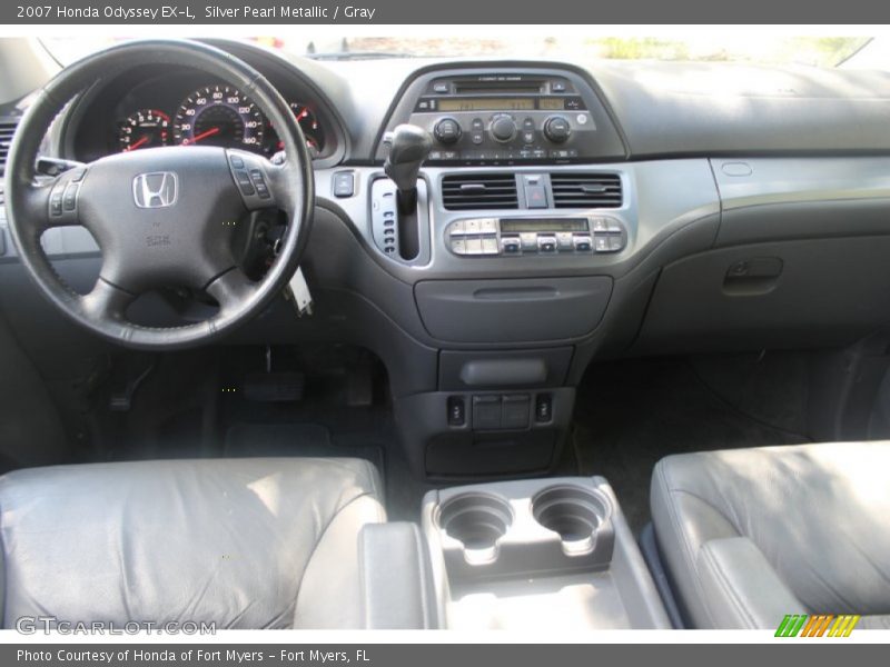 Silver Pearl Metallic / Gray 2007 Honda Odyssey EX-L